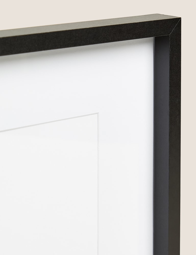 8 X 6 Multi Photo Frame Holds 4 6x8 Photos in a Black Wood Frame 