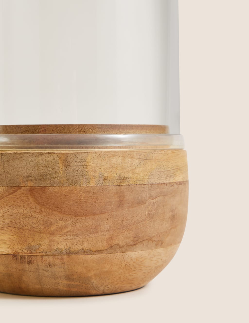 Wooden hurricane lamp on sale