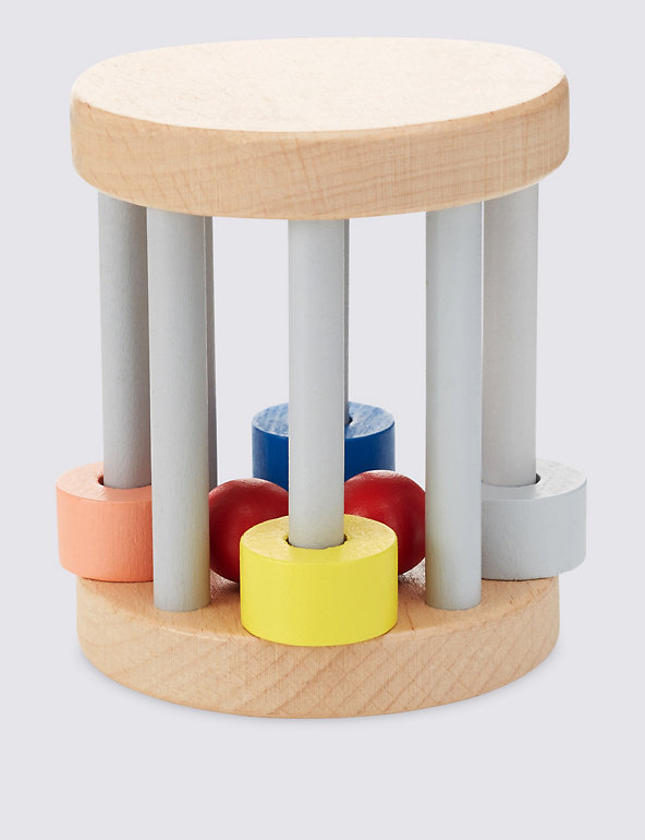 Wooden Cage Rattle Image 1 of 2