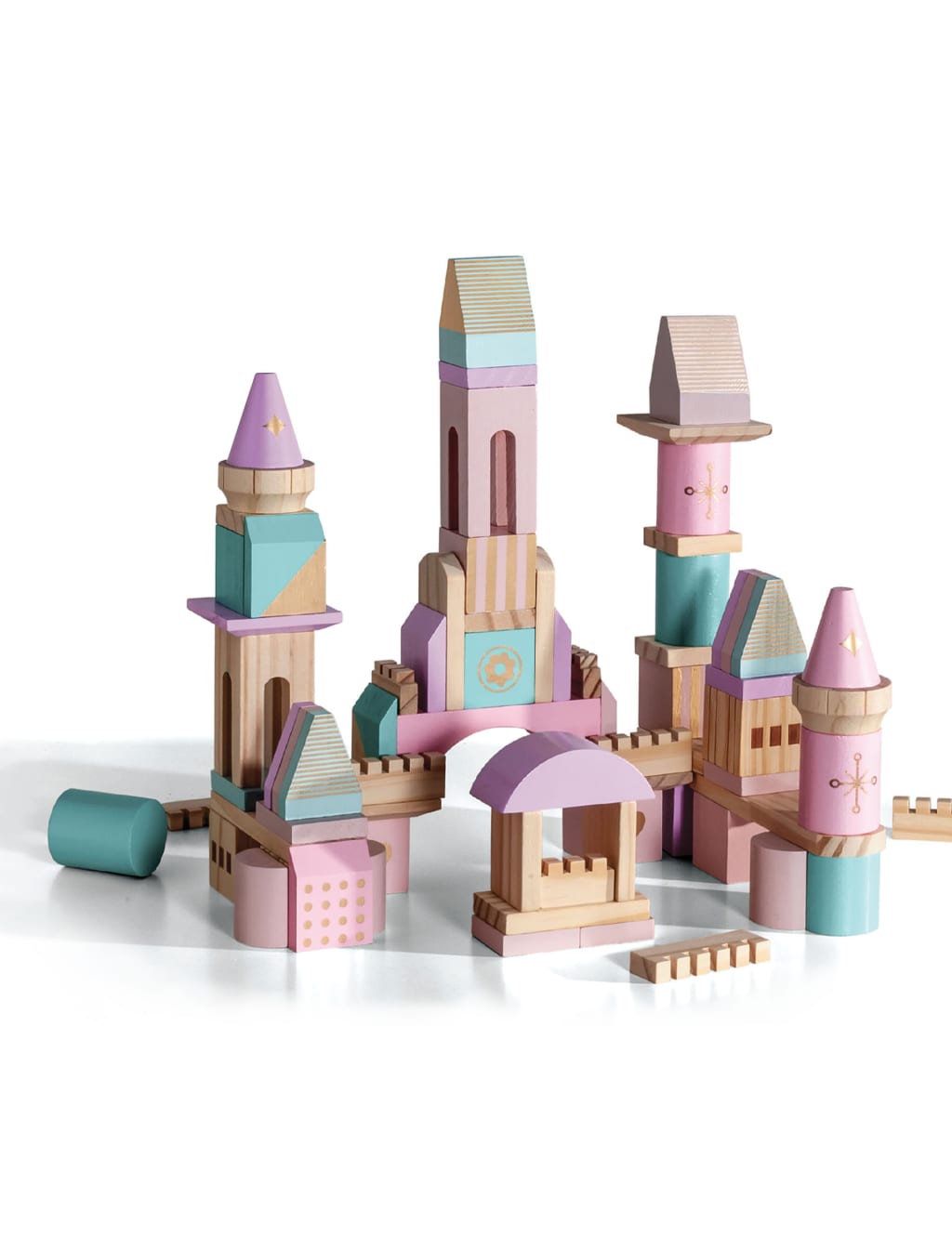 Wooden castle sales block set