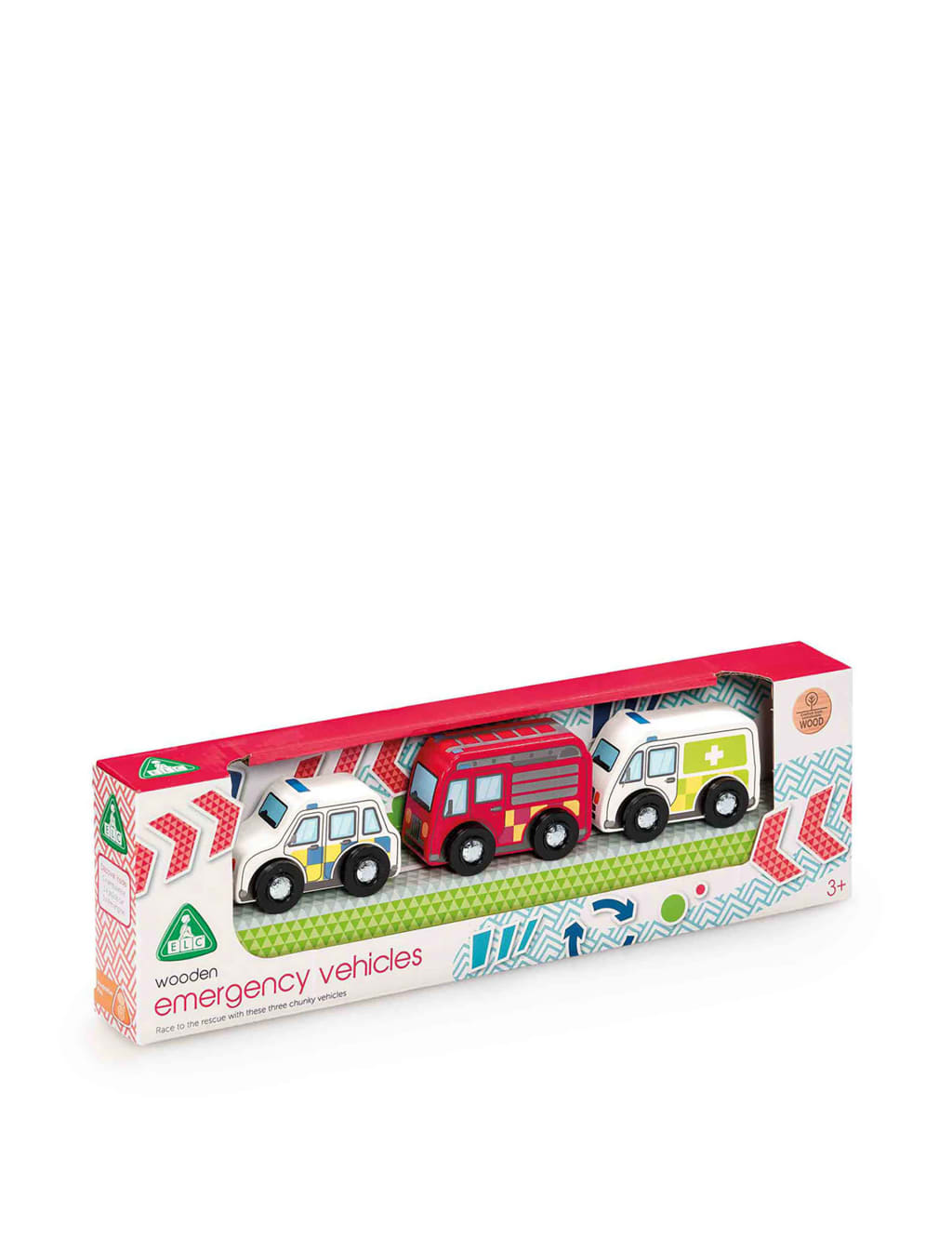 Wooden Emergency Vehicle Set 3 6 Yrs LOL Surprise M S
