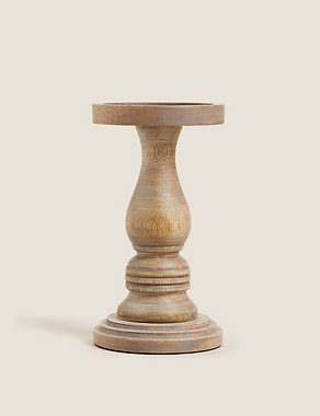 Wooden Large Candle Holder Image 2 of 6
