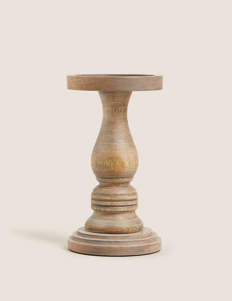 Wooden Large Candle Holder 2 of 6