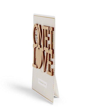 Wooden One I Love Valentine's Day Card Image 2 of 5