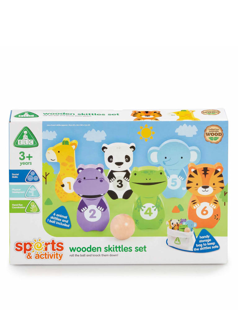 Wooden Skittles Set 3 Yrs Early Learning Centre M S