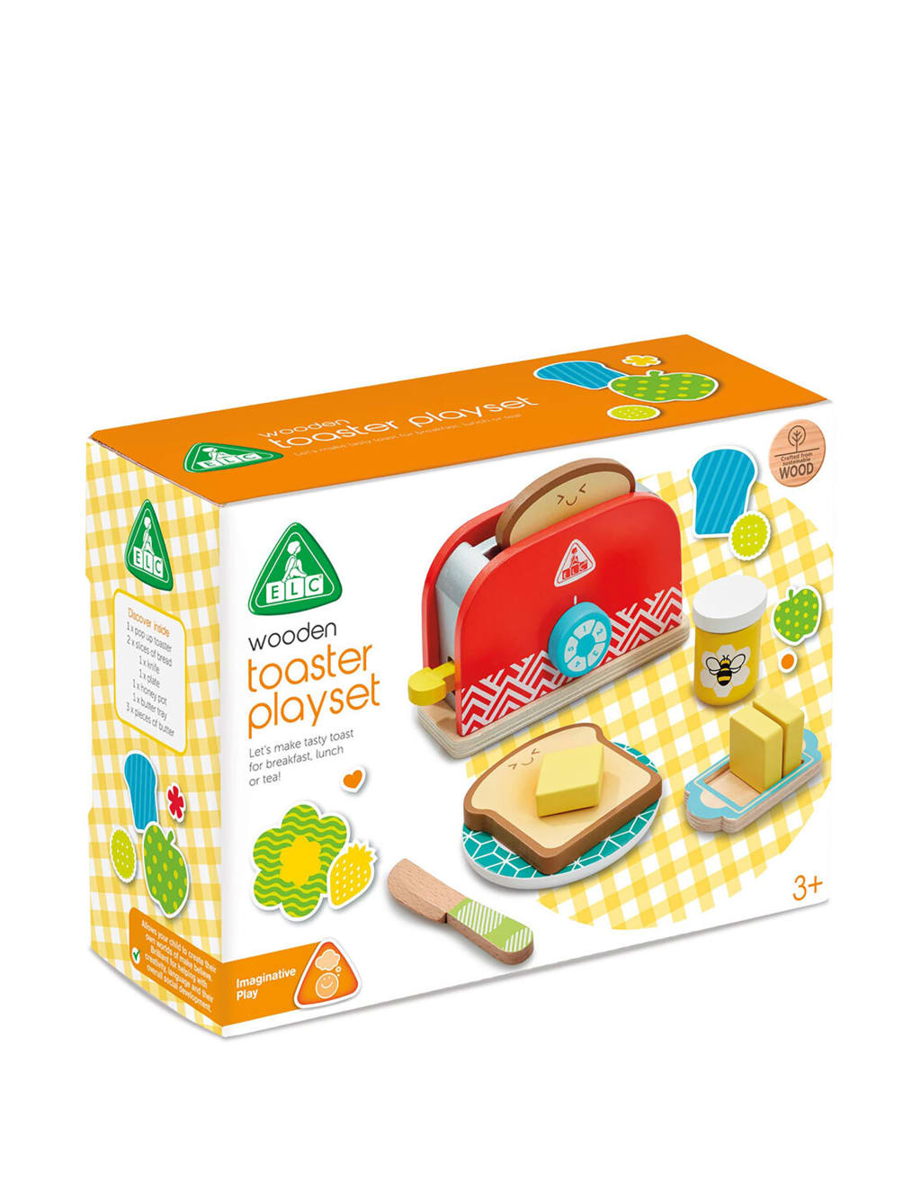 Wooden toy toaster on sale