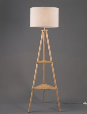 Rustic tripod store floor lamp