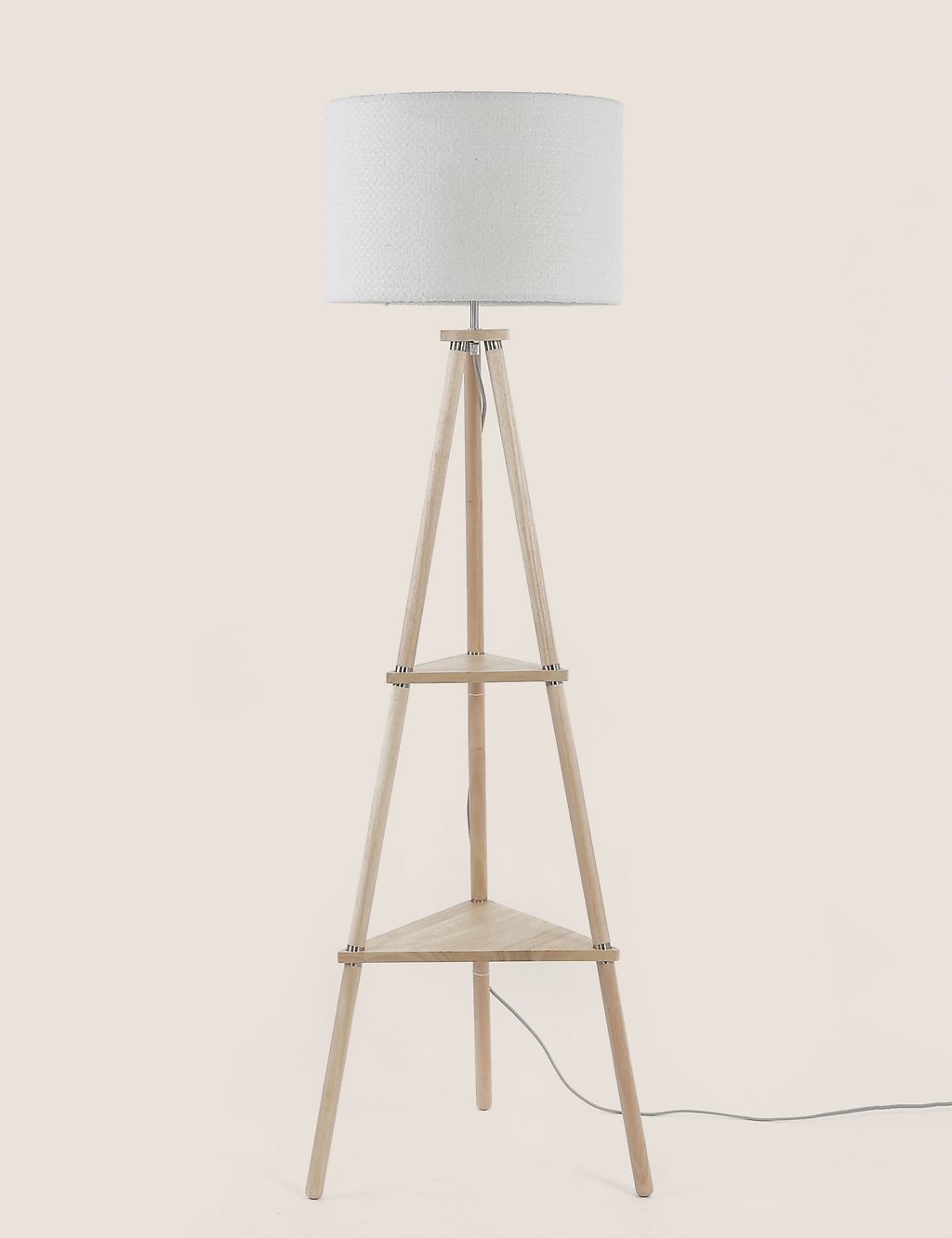 Wooden Tripod Floor Lamp 2 of 9