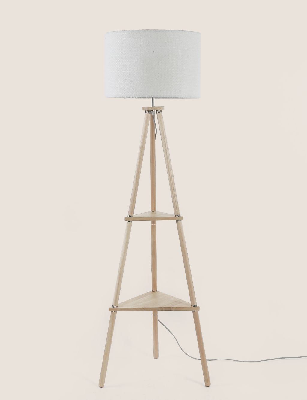 Wooden Tripod Floor Lamp 2 of 9