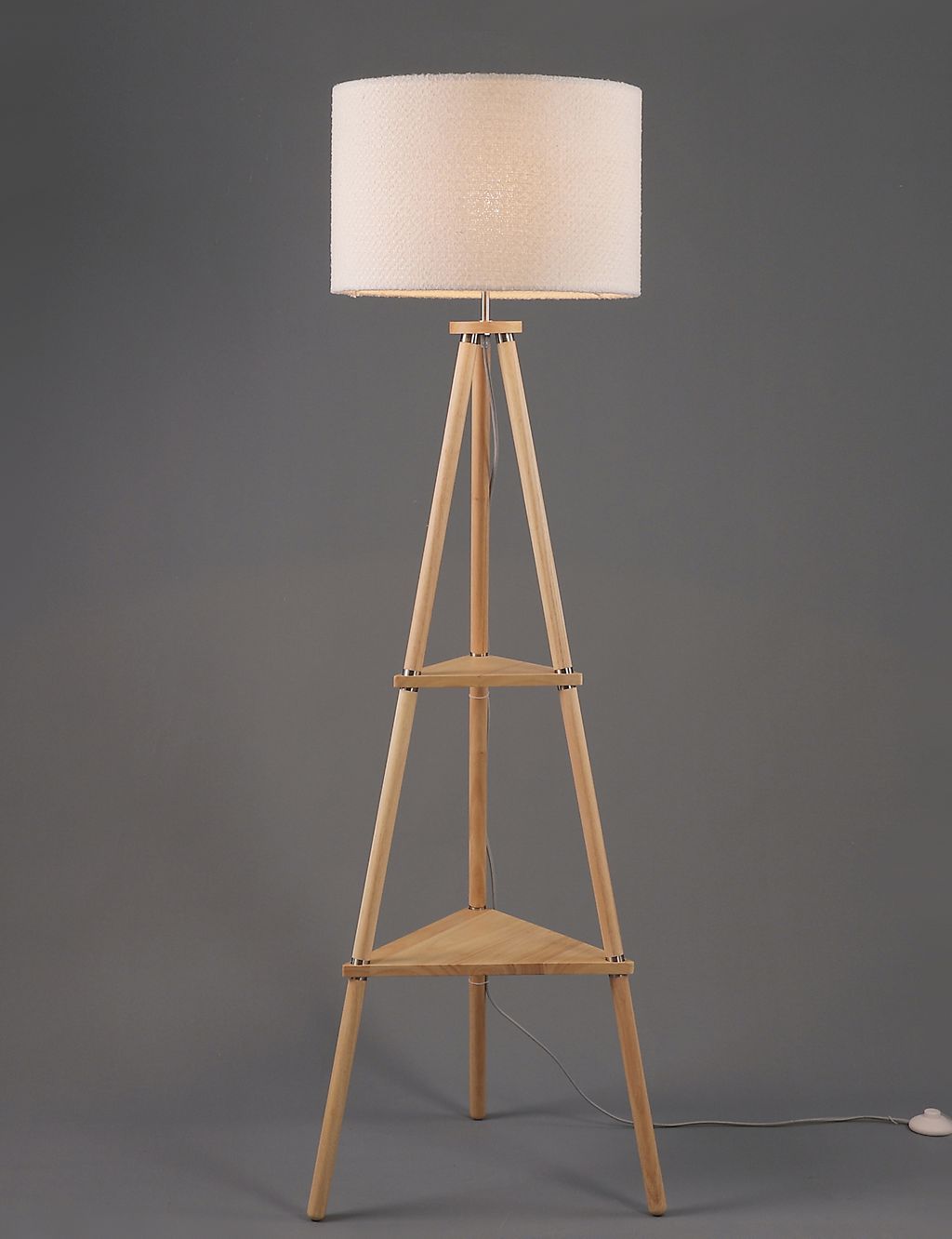 Wooden Tripod Floor Lamp 9 of 9