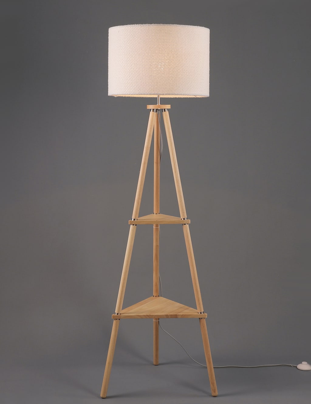 Wooden Tripod Floor Lamp | M&S Collection | M&S