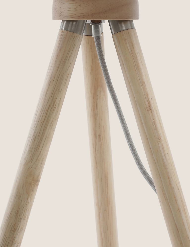 Wooden Tripod Table Lamp 5 of 8