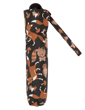 Woodland Chums Print Umbrella with Stormwear™ Image 2 of 3