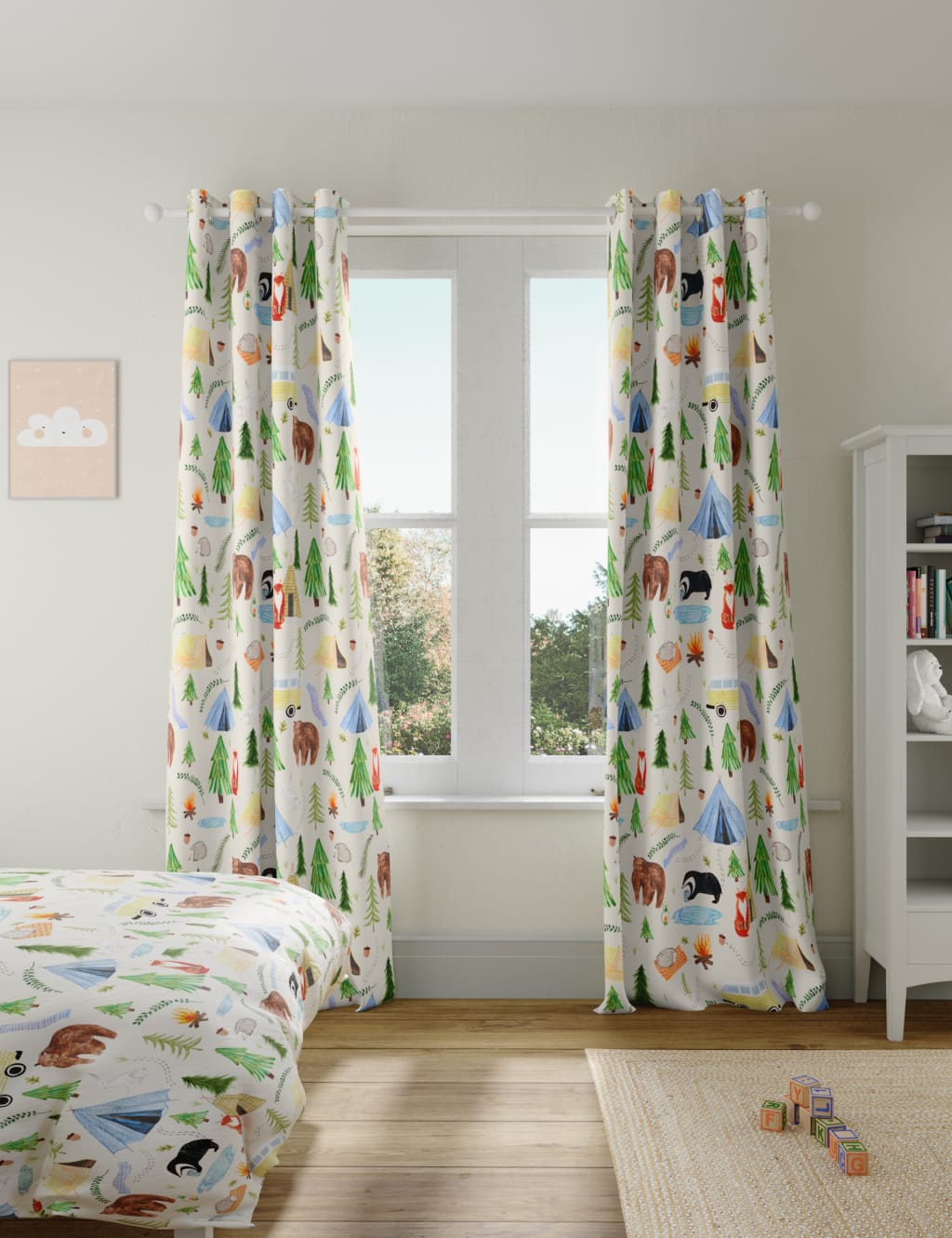 Woodland Eyelet Blackout Kids Curtains