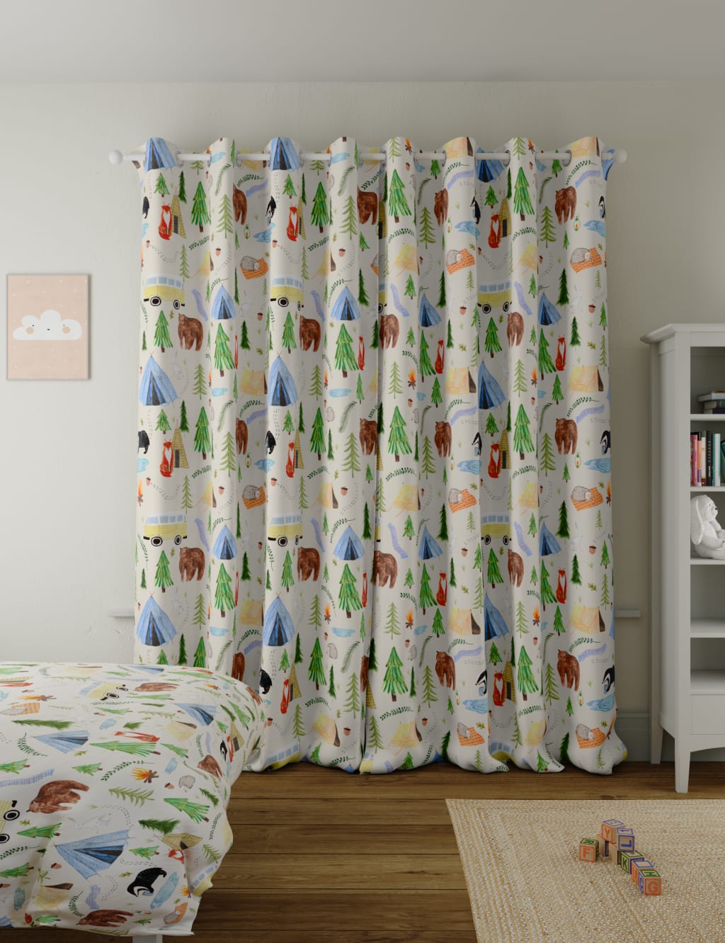 Woodland Eyelet Blackout Kids' Curtains 4 of 5