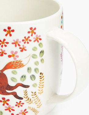 Woodland Fox Print Mug Image 2 of 4