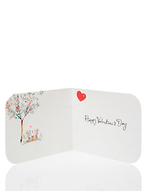 Woodland Mice and Balloons Valentine's Day Card Image 2 of 3