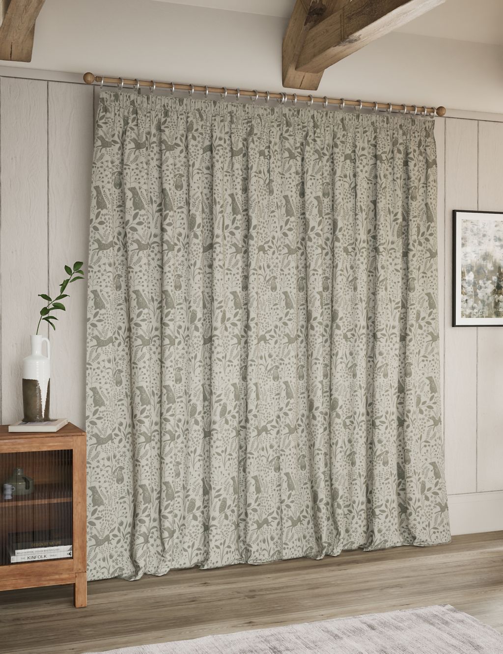 Woodland Pencil Pleat Curtains 2 of 5