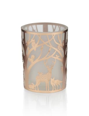 Woodland Scene CutOut Tealight Holder M&S
