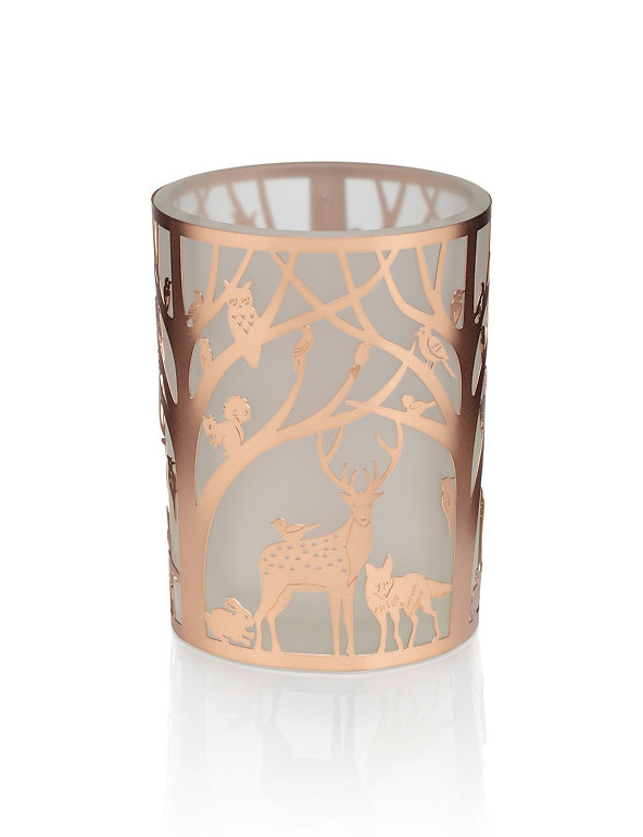 Woodland Scene Cut-Out Tealight Holder Image 1 of 1