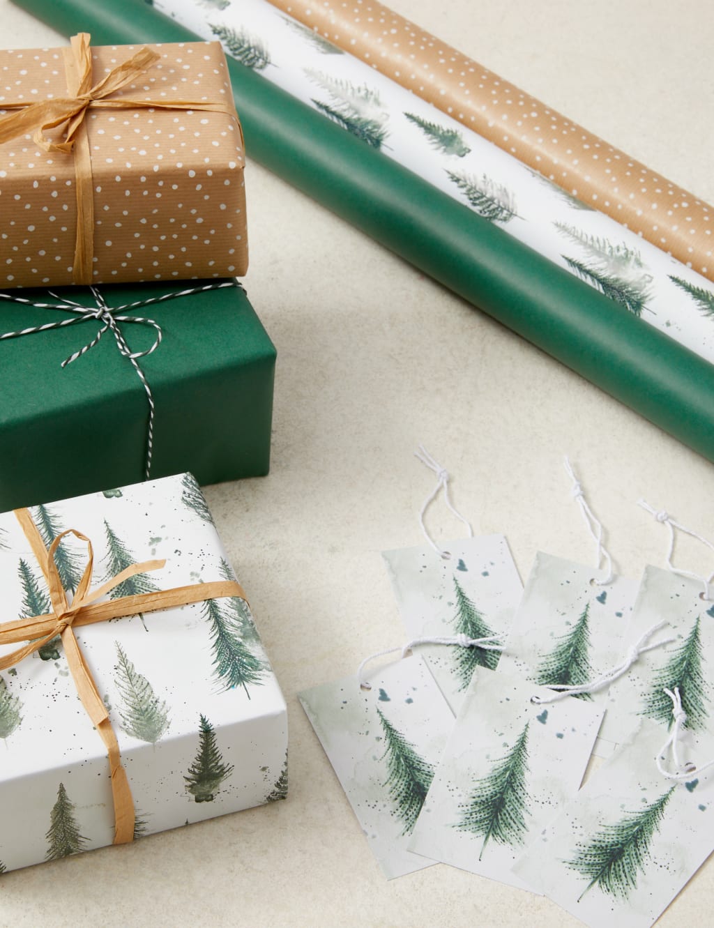 Woodland Theme Christmas Wrapping Paper & Accessory Pack | M&S