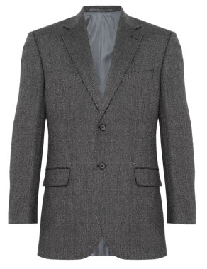 Wool Blend 2 Button Tailored Fit Jacket Image 2 of 7