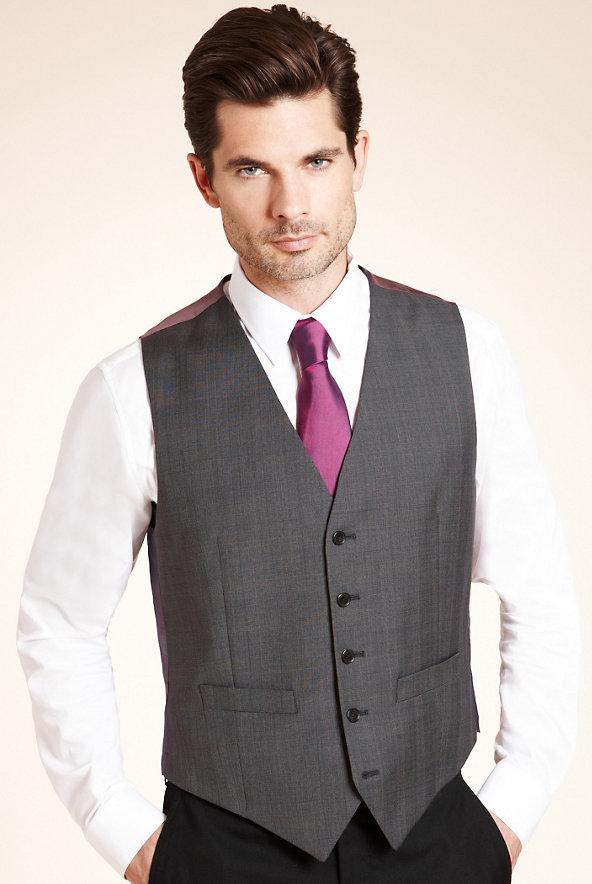 Wool Blend 5 Button Waistcoat Image 1 of 1