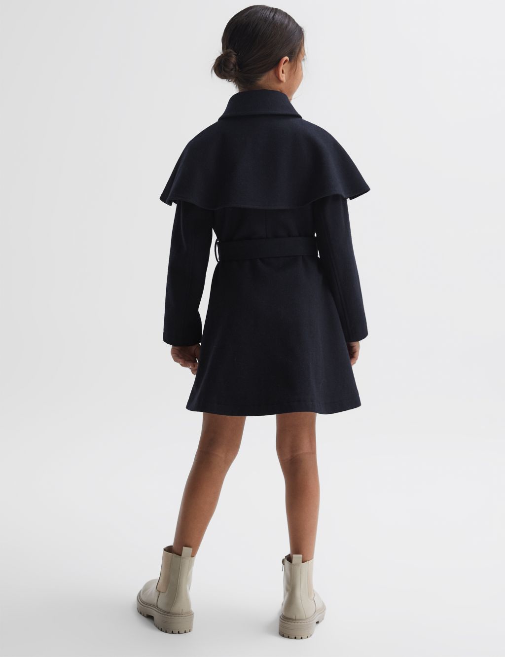 Wool Blend Belted Coat (4-14 Yrs) 5 of 5