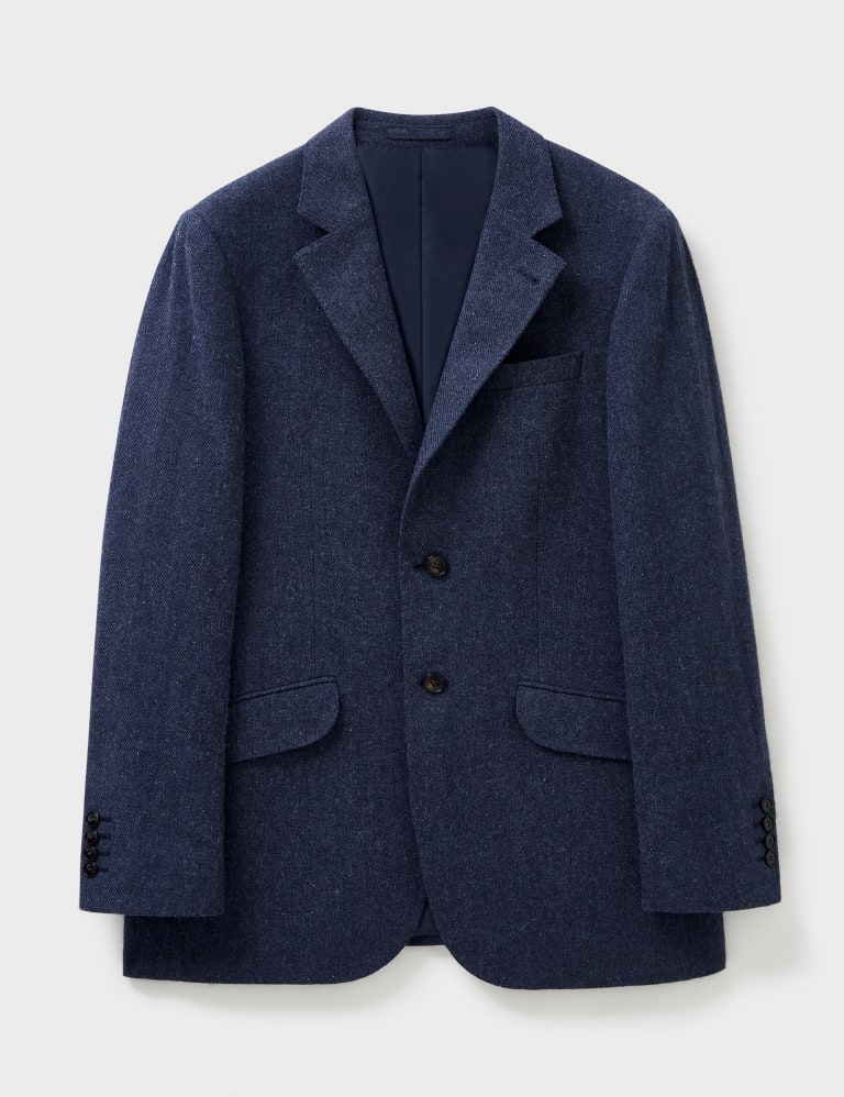 Mens navy store blue wool blazer