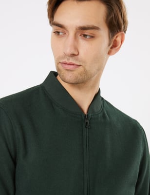 Mens wool outlet bomber