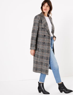 m&s grey wool coat