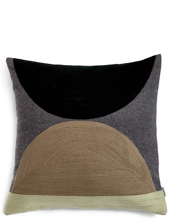 Wool Blend Conran Crewel Circles Cushion Image 1 of 2