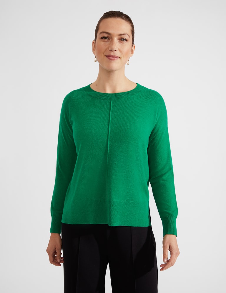 Wool Blend Crew Neck Jumper | HOBBS | M&S