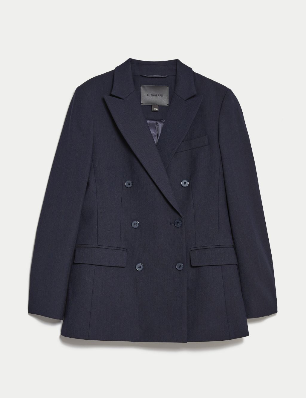 Wool Blend Double Breasted Blazer | Autograph | M&S