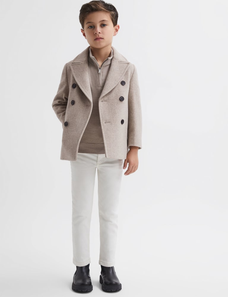 Double breasted wool jacket new arrivals