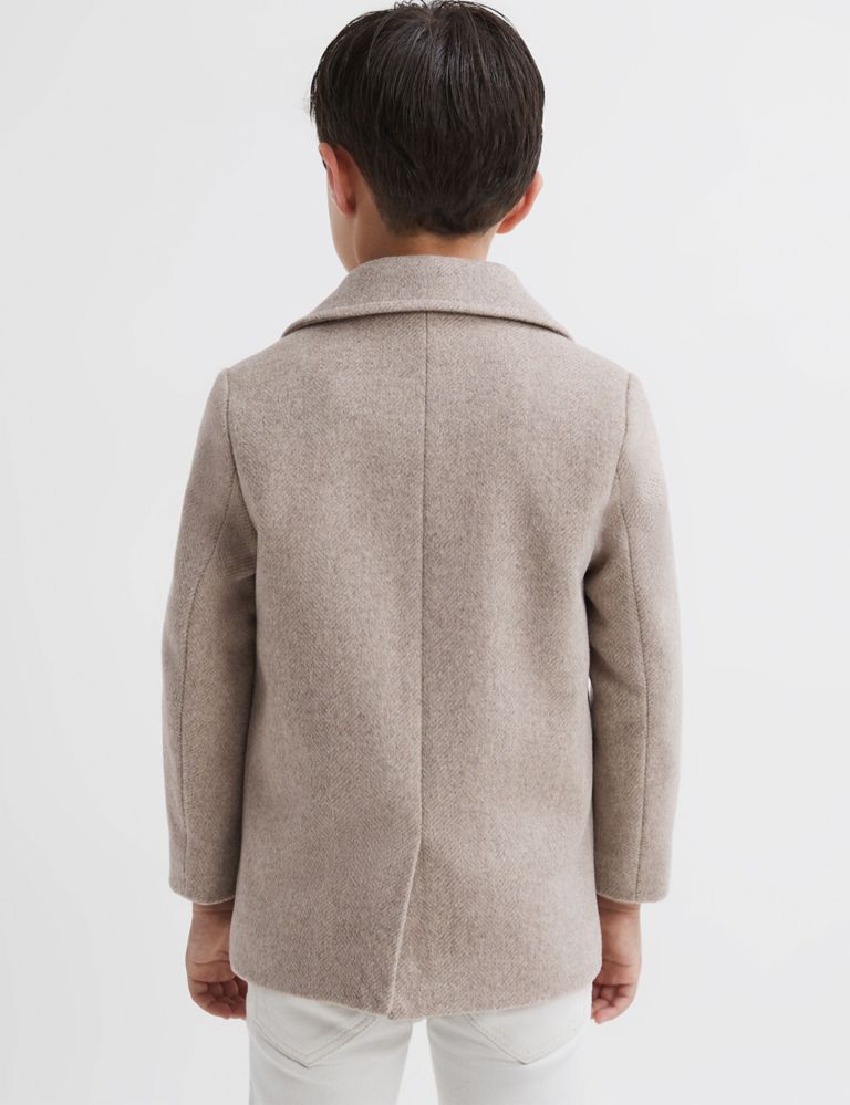 Wool Blend Double Breasted Jacket (4-14 Yrs) 4 of 5