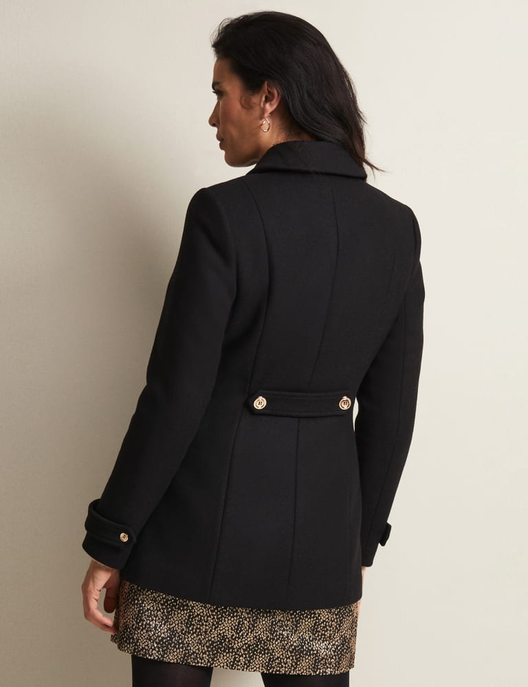 Women's double on sale breasted wool coat