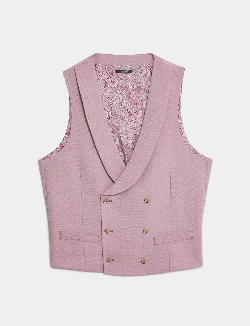 Wool Blend Double Breasted Waistcoat 1 of 9