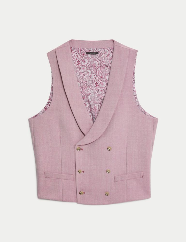 Wool Blend Double Breasted Waistcoat 3 of 9