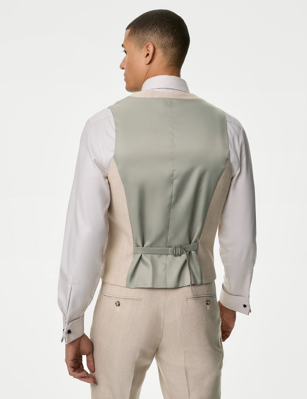 Wool Blend Double Breasted Waistcoat 8 of 8