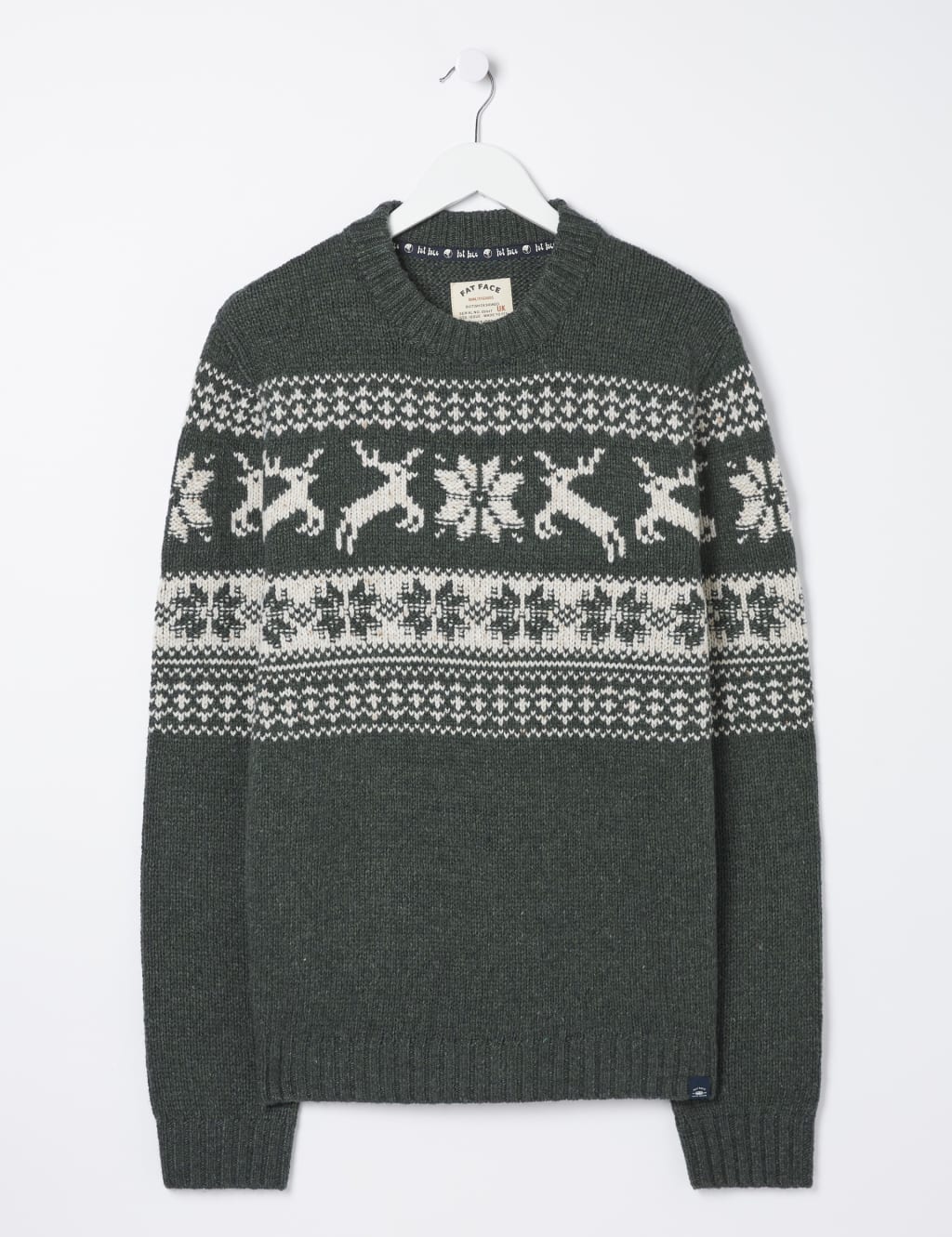 Wool Blend Fair Isle Crew Neck Jumper 1 of 4