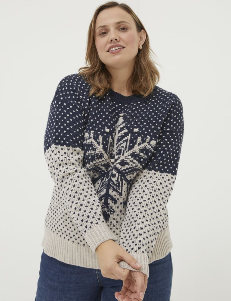 Wool Blend Fair Isle Jumper | FatFace | M&S