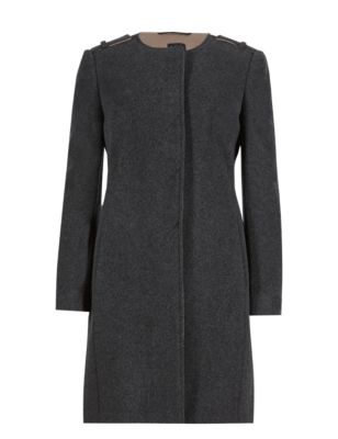 Wool Blend Overcoat with Cashmere Image 2 of 4