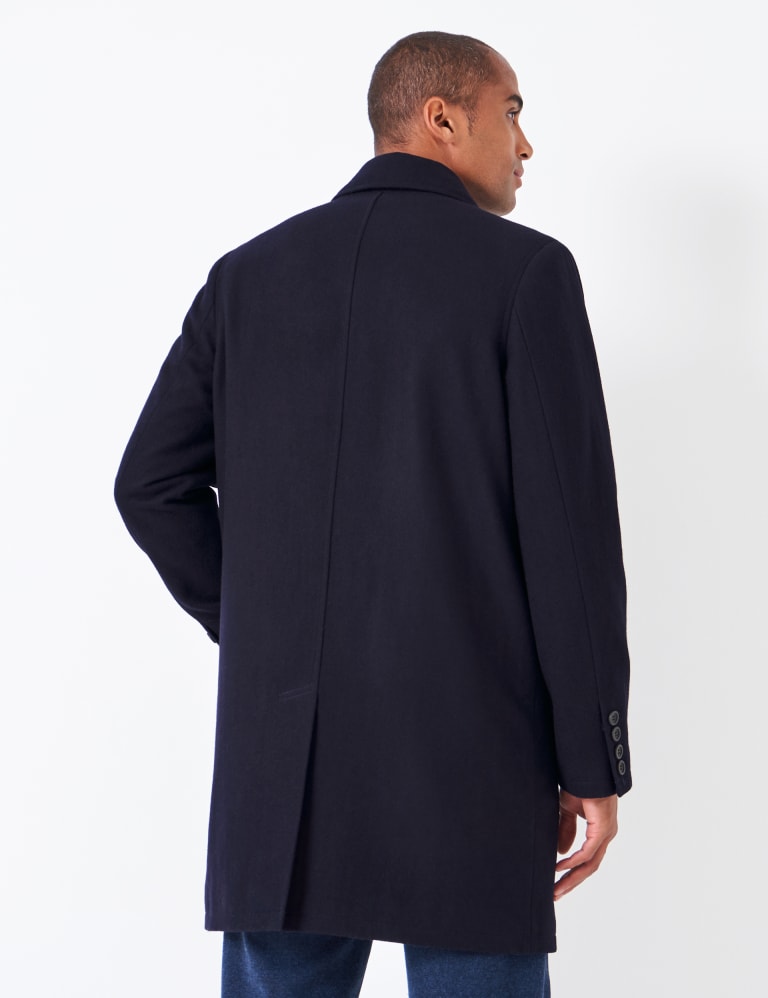 Mens discount navy overcoat
