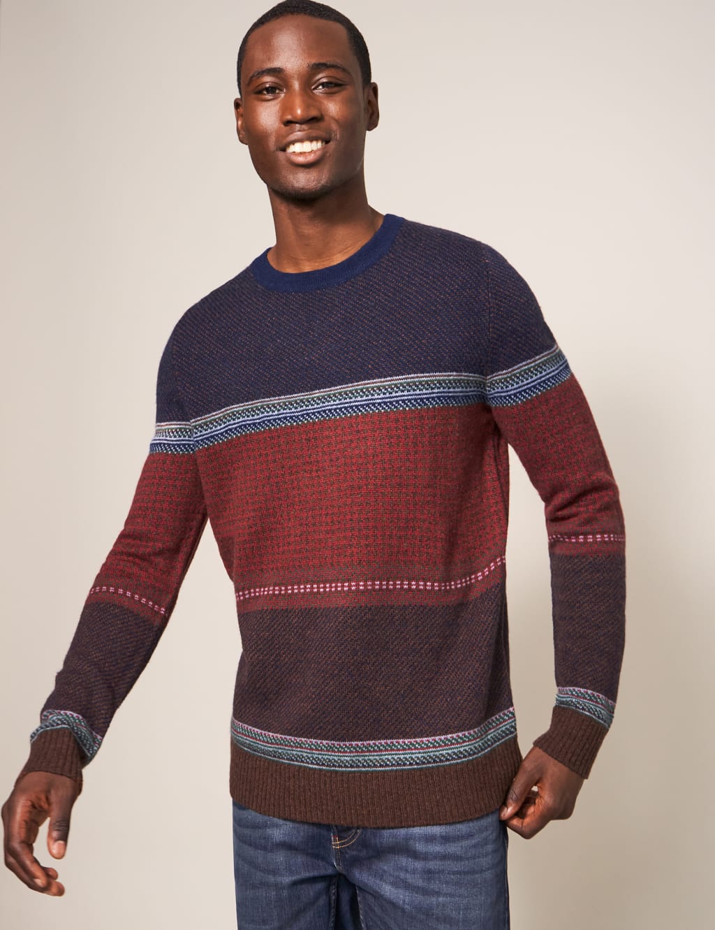 Mens patterned jumper sale