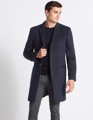 Marks and spencer mens winter overcoats sale