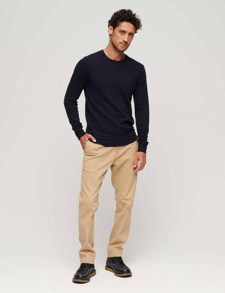 Wool Blend Ribbed Crew Neck Jumper 2 of 3