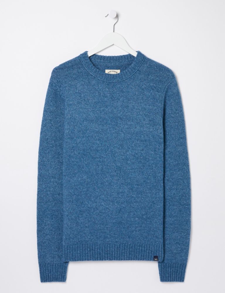 Wool Blend Ribbed Crew Neck Jumper 2 of 5