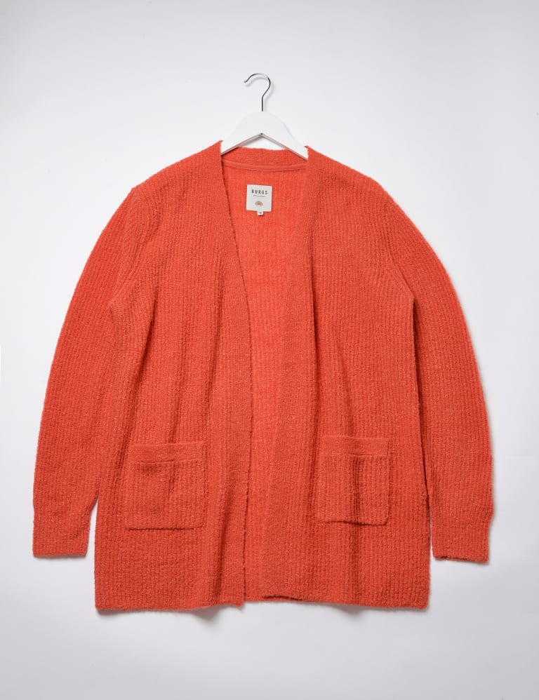 Wool Blend Ribbed Longline Cardigan 2 of 5