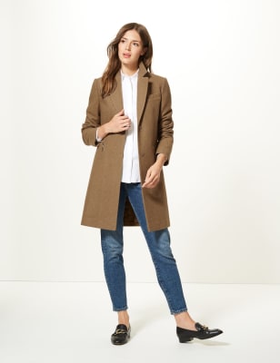 Wool coat single breasted sale